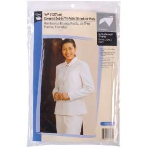   Covered Set In Tri Point Shoulder Pads: White 2 Pack: Electronics