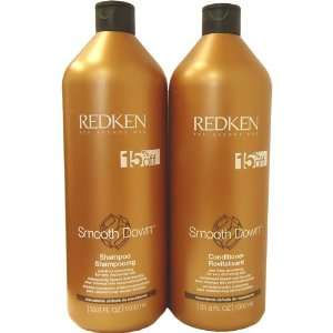  Redken Smooth Down Shampoo + Conditioner 33.8oz Combo Set 