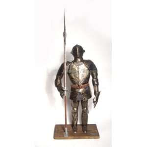  Medieval Armor Knight Suit Halberd Hand Made Display