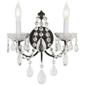   Light Madison Bronze Legacy Crystal Wall Sconce: Home Improvement