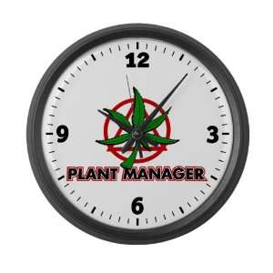  Large Wall Clock Marijuana Plant Manager 