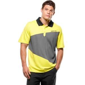  Oakley Striation Mens Polo Sports Wear Shirt   Sulphur 