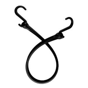   Perfect Bungee 19 Inch Easy Stretch Strap with Nylon S Hooks, Black