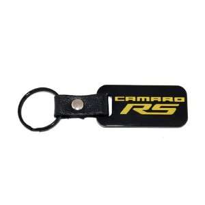   Camaro RS Yellow Leather Strap Key Chain / Fob 2010 2011: Automotive