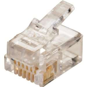  Stranded Modular Plug   6P6C   25 Pack Y66882 Electronics