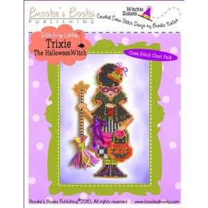   the Halloween Witch   Cross Stitch Pattern Arts, Crafts & Sewing