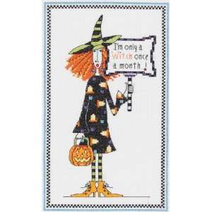    Dolly Mamas Witch Counted Cross Stitch Kit: Home & Kitchen