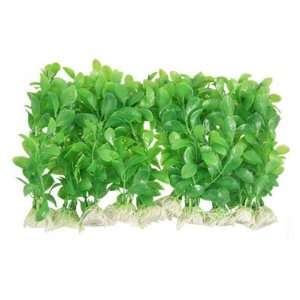   Oval Leaf Plastic Underwater Plants 7 10 Pcs