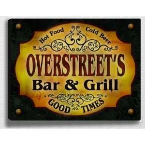  Overstreets Bar & Grill 14 x 11 Collectible Stretched 