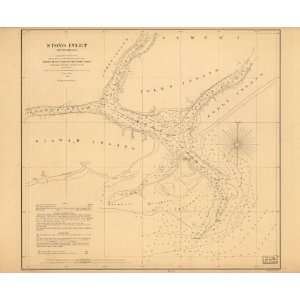    1862 Civil War map of South Carolina, Stono River: Home & Kitchen