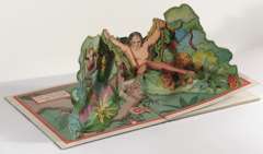 NEW ADVENTURES OF TARZAN POP UP BOOK (1935) EXCEL COND  