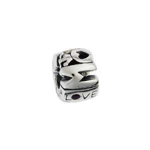   Mom Love Bead in Sterling Silver. Weight  5.05g: Metal Market Place