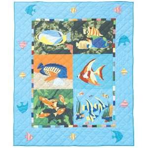  Patch Magic Ocean Schools Throw, 50 Inch by 60 Inch: Home 