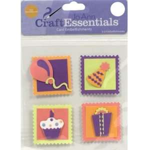    Craft Essentials Birthday Stamps Card Embell.: Home & Kitchen