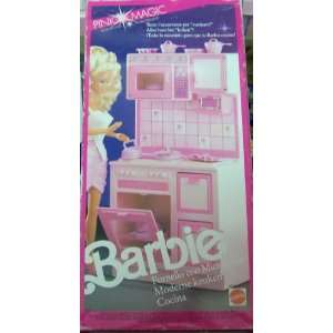   : Barbie Cooking Center (Pink Sparkles or Sweet Roses): Toys & Games
