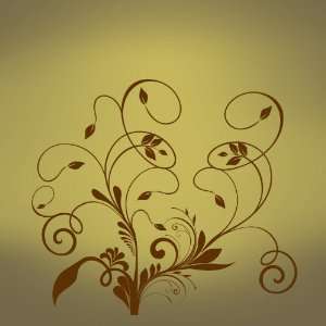    Vinyl Wall Decal Sticker Growing Swirl Weeds: Everything Else