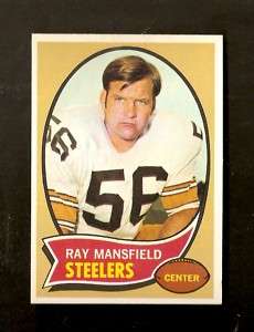 1970 Topps #107 Ray Mansfield Pittsburgh Steelers NM  