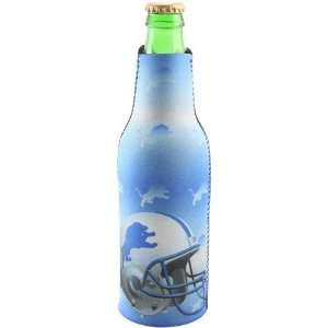  Detroit Lions Light Blue Neoprene Bottle Coozie: Sports 