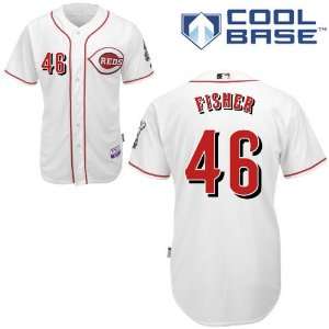 Carlos Fisher Cincinnati Reds Authentic Home Cool Base Jersey By 