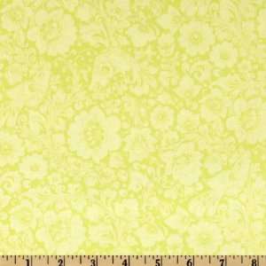  44 Wide Paulina Flowers Green Fabric By The Yard: Arts 