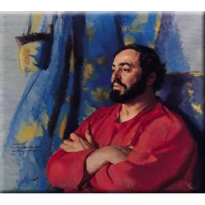  Luciano Pavarotti 16x14 Streched Canvas Art by Shanks 