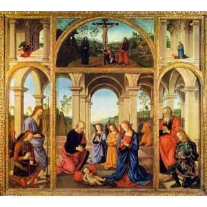  Hand Made Oil Reproduction   Pietro Perugino   24 x 22 