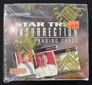 Star Trek Insurrection Movie Card Factory Sealed Box  