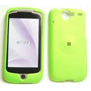 New Lime Green Rubber Texture HTC Nexus One Snap on Cell Phone 