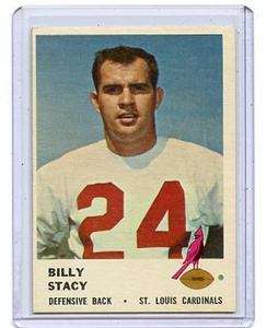   FLEER #27 BILLY STACY   ST. LOUIS CARDINALS, MISSISSIPPI STATE  
