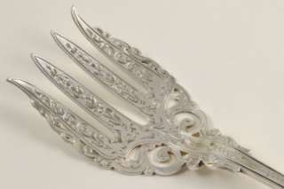 ART NOUVEAU FISH KNIFE & FORK SERVERS SILVER PLATE   LARGE PERFECT FOR 