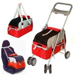  PetZip 3 in 1 Pet Carrier Stroller Car Seat: Pet Supplies