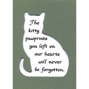   : Pawprints You Left Wall Decor Pet Saying Cat Saying: Home & Kitchen