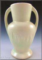Morton Pottery Handled Vase with Embossed Floral Sprig  