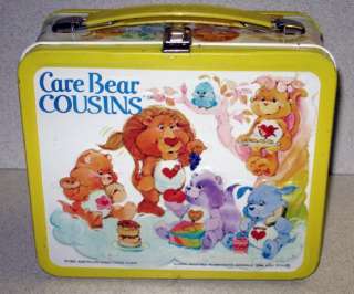 Aladdin Ind CARE BEAR COUSINS Metal Lunchbox 1985 Cute!  