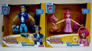 LAZY TOWN Stephanie & Sportacus TALKING Action Figure  