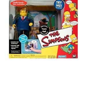  Simpsons Series 3 > Town Hall with Mayor Quimby Playset: Toys & Games