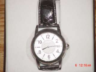 FREESHIP Mens Coach Carlyle Watch New With Tags Date Black Leather 