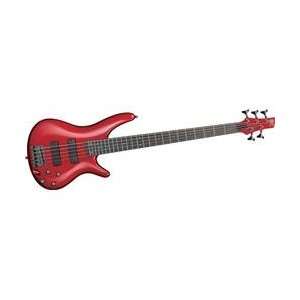  Ibanez SR305 5 String Bass Guitar (Candy Apple): Musical 