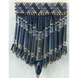   Black Mirage   Jeweled Pin   Beaded Kit MHJBP6 Arts, Crafts & Sewing