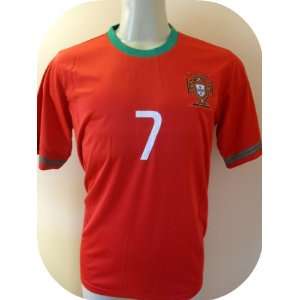  PORTUGAL # 7 RONALDO HOME SOCCER JERSEY SIZE ADULT SMALL 