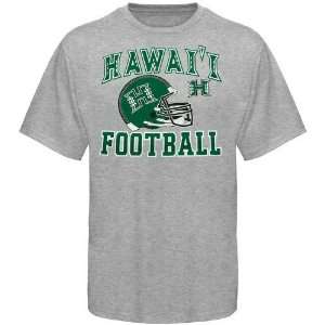   Hawaii Warriors Youth Ash Football Booster T shirt
