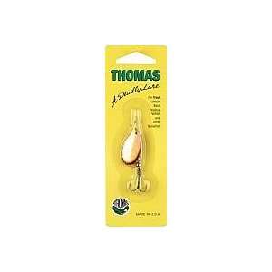    Thomas Fishing Lures Special Spinn 1/6 oz Gold Red 