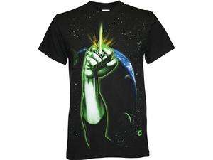 Green Lantern Space & Power Ring Fist Mens T Shirt DC Comics  