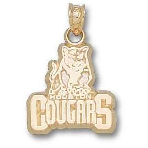 Houston Cougars Solid 10K Gold HOUSTON COUGARS Logo 5 