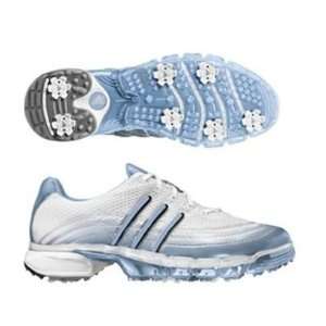 Adidas Powerband Sport Ladies Golf Shoes Wht/Blue M 8.5  
