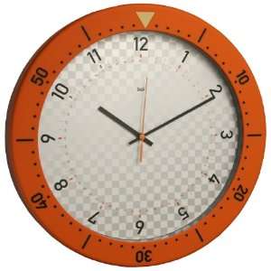  Speedmaster Orange 14 1/2 Wide Wall Clock