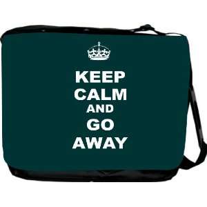 Rikki KnightTM Keep Calm or Go Away   Green Color Messenger Bag   Book 