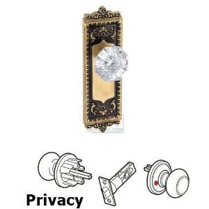  Privacy knob   windsor plate with chambord crystal knob in 