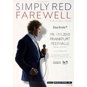  Simply Red   Farewell 2010   CONCERT   POSTER from GERMANY 