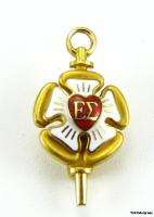 EPSILON SIGMA Vintage fraternity sorority Key PIN Charm  